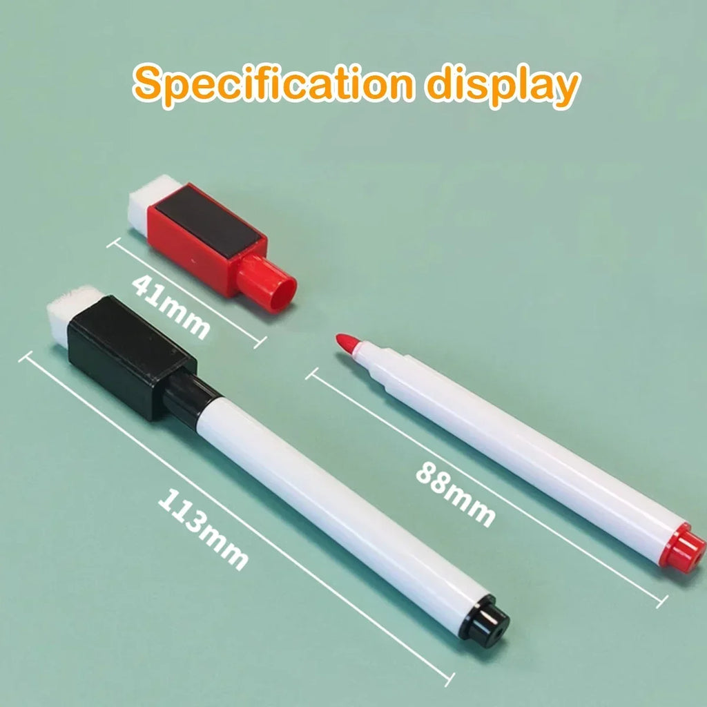 Magnetic Erasable Whiteboard Pen Set 6 Pens additional angle
