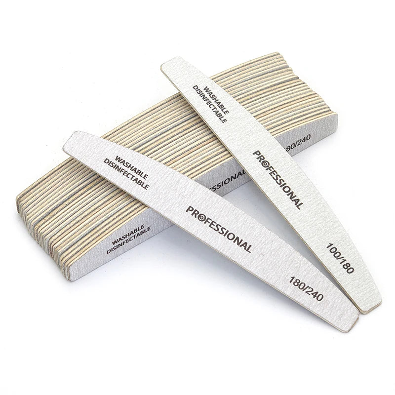 Wooden Nail Files 100/180 180/240 Emery Board