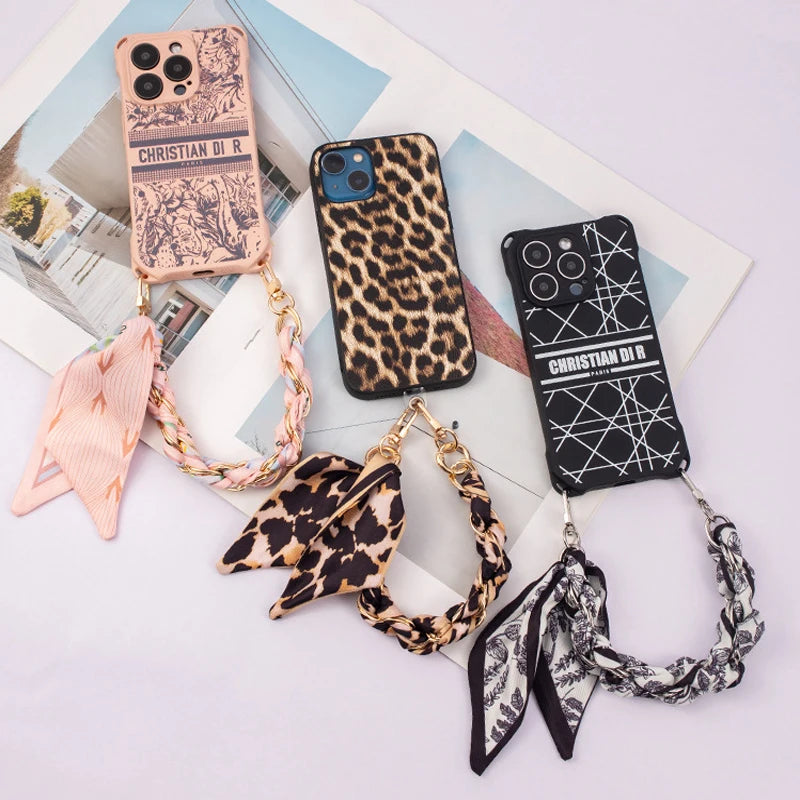 Classic Mobile Phone Wrist Lanyard Chain 32 cm