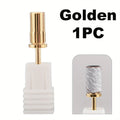 1PC Nail Art Sanding Band Mandrel Bit, Silver/Golden/Color Titanium Grinding Head Shaft, Manicure Pedicure Exfoliating Tool