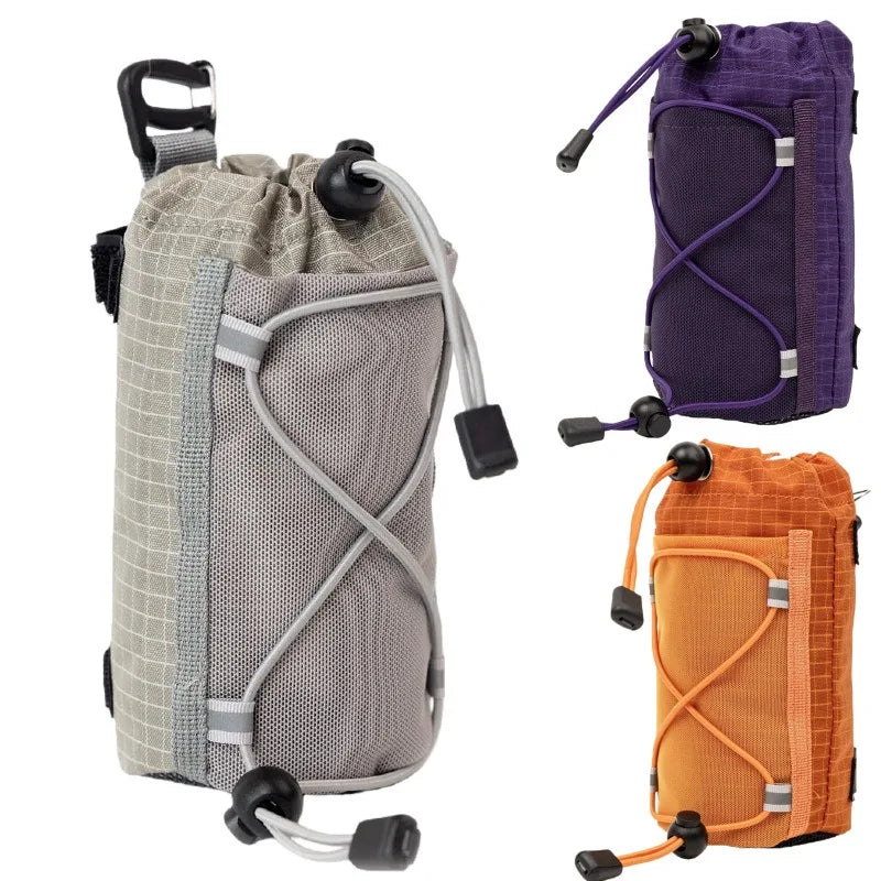 Nylon Water Bottle Storage Bag for Hiking and Camping