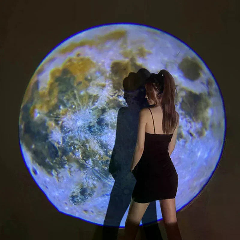 USB Ceiling Moon Earth Projection Atmosphere Light Romantic Bedroom Decoration Galaxy close-up view